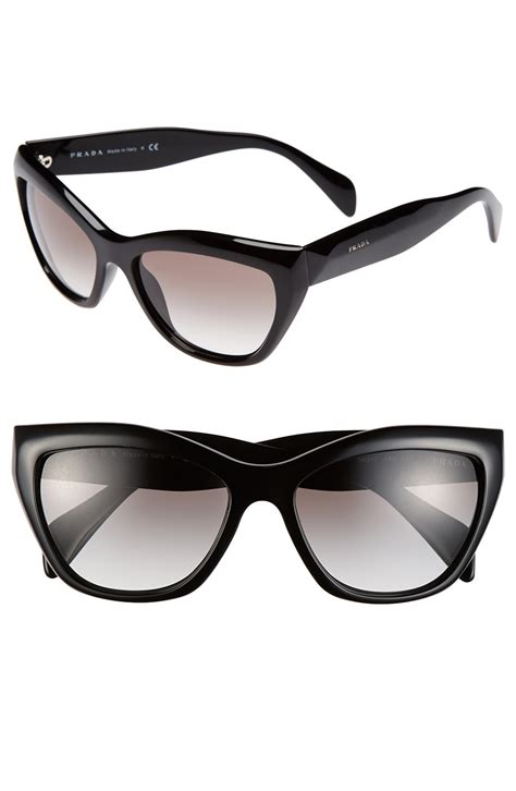 prada sunglasses 54is polarized|Prada 56mm cat eye sunglasses.